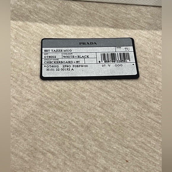 Sold PRADA Checker Board and Stripes brand new in box never used! Elevate home. - Picture 13 of 15